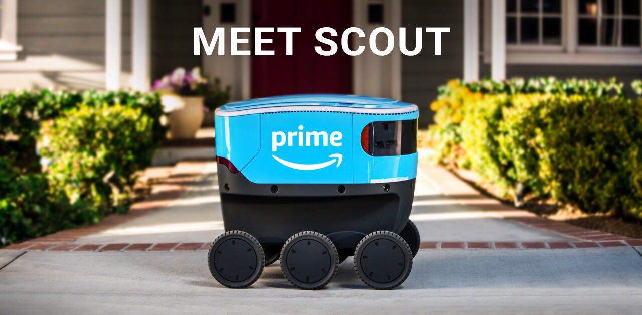 Amazon запускает доставку роботами Scout